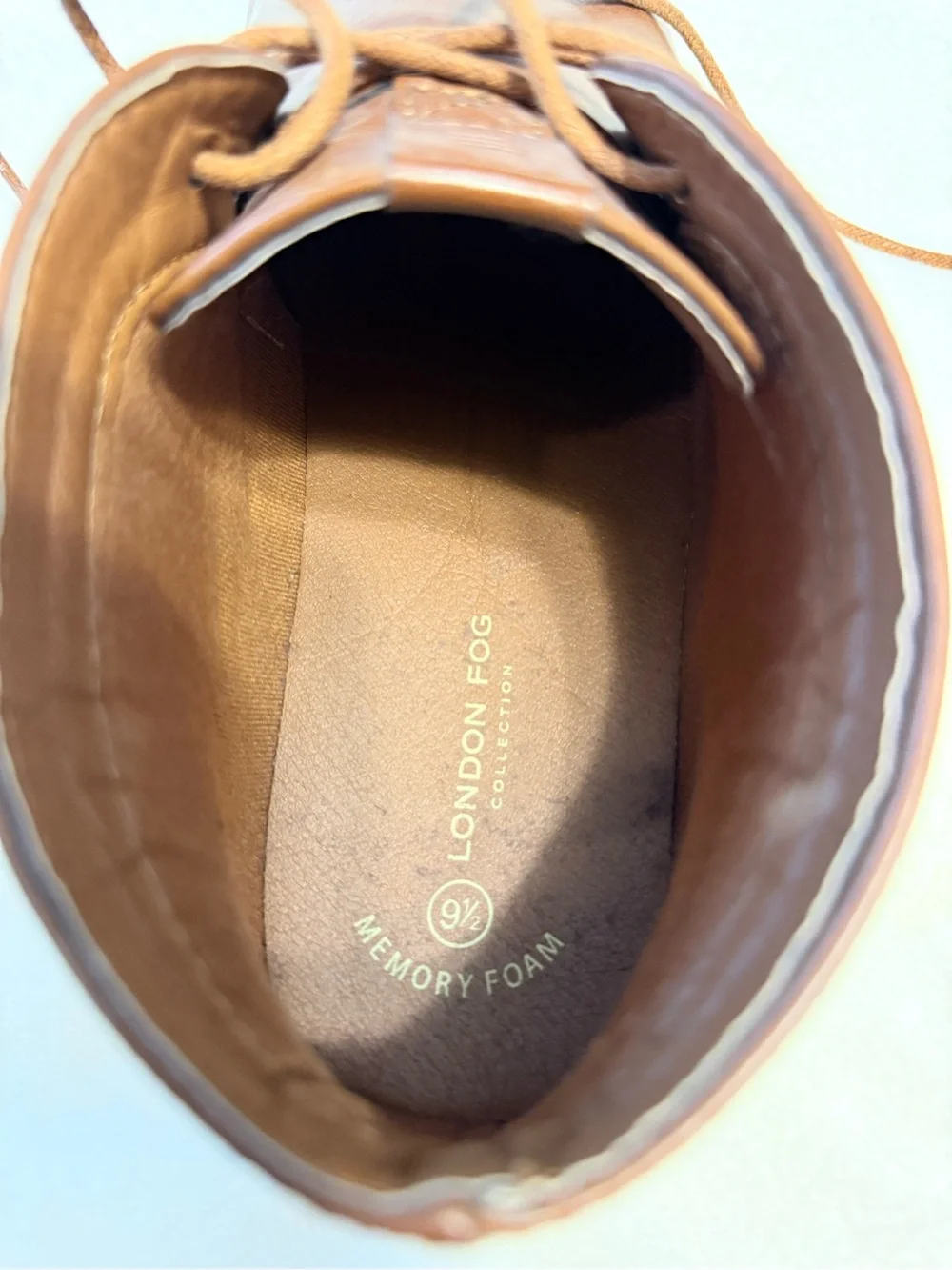 London Fog Men's Brown Leather Chukka Boots - Smooth Tan-Brown Finish